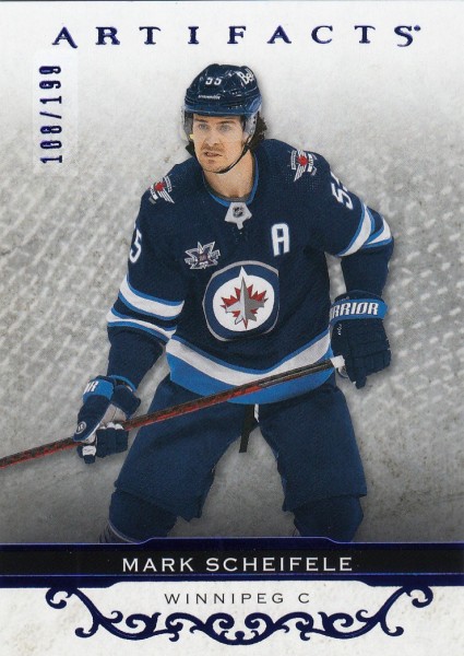 insert karta MARK SCHEIFELE 21-22 Artifacts Stars Royal Blue /199